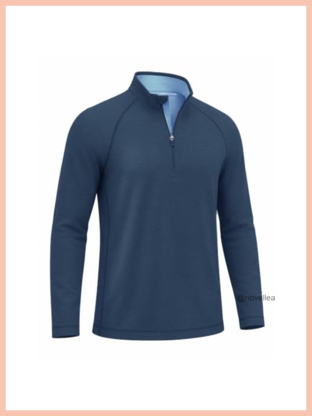 Men's Quarter Zip Pullover Long Sleeve Golf Running Shirt Mock Neck